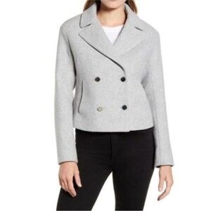 Ted Baker London Women’s Gray Wool Coat Size 3